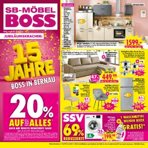ᐅSB-Möbel BOSS Prospekt zum blättern » Oktober 2026