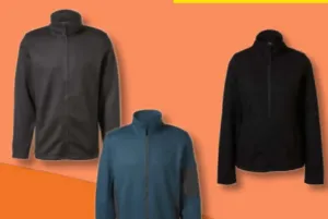 Herren Strickfleecejacke