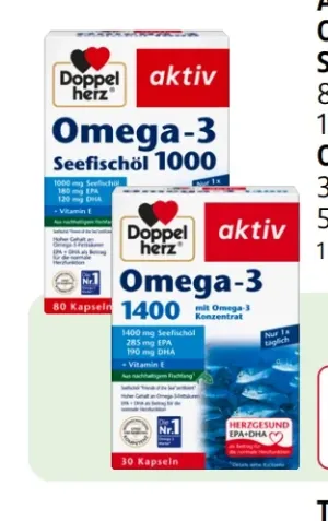 Doppelherz aktiv Omega-3 Seefischöl 1000
