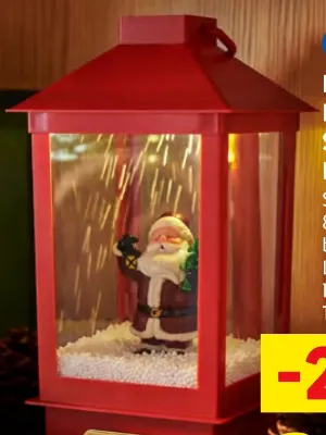 Livarno Home LED-Laterne mit Schneegestöber-Effekt und Musik für 9,99 € bei Lidl (ab 17.10.)
